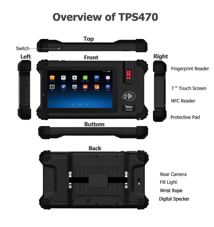 Telpo-Telpo TPS470 Smart Biometric Tablet-7