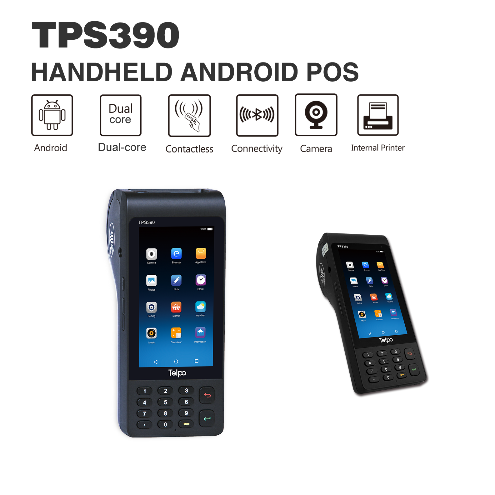 Telpo-Handheld Barcode Scanner Android Pos Machine Tps390 - Telpo