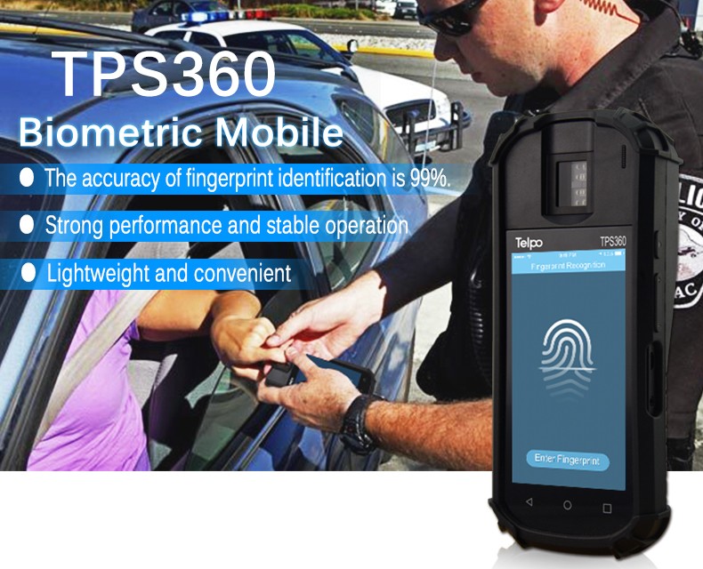 3G 4G WIFI Smart Biometric POS Terminal With Fingerprint Reader