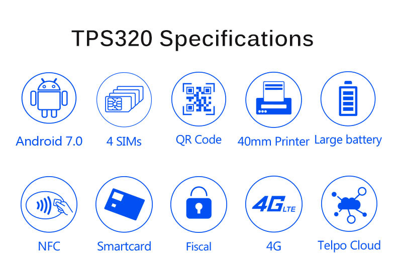 product-Retail Wireless QR-code Payment Mobile POS Telpo TPS320-Telpo-img