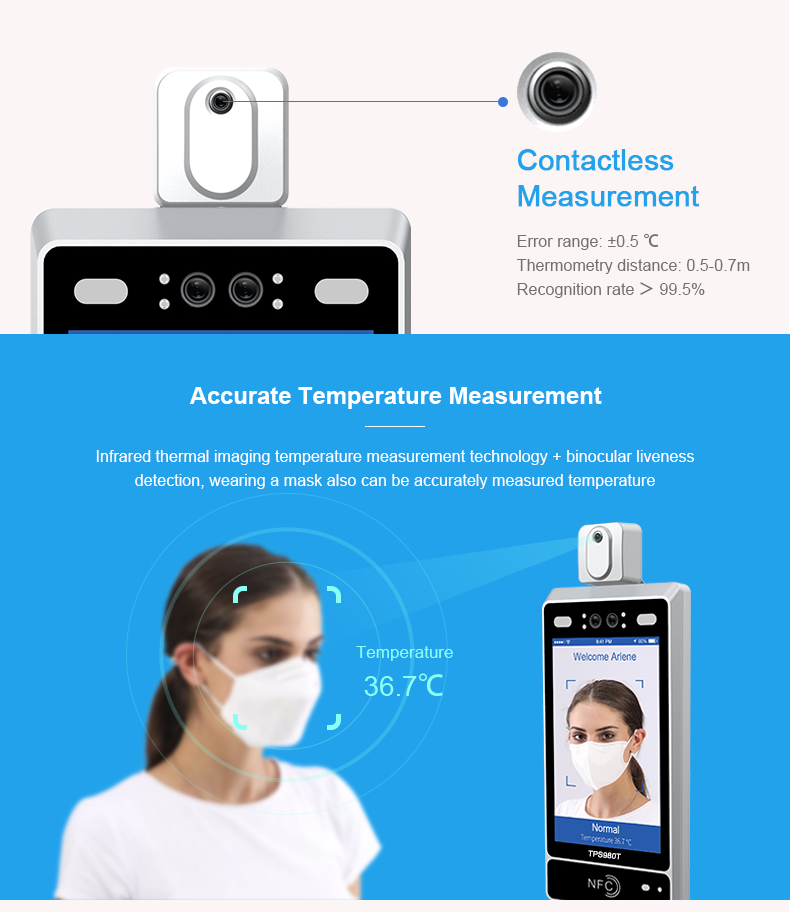 product-Face Recognition Tempeture Measurement Terminal-Telpo-img